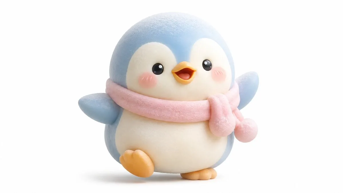 Kawaii Mochi 3D Toy Character reference