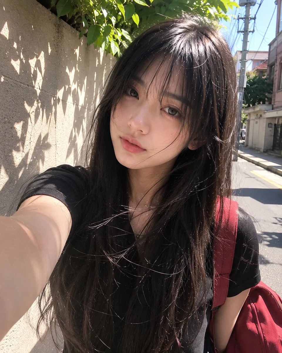 Japanese Girl Candid Portrait reference