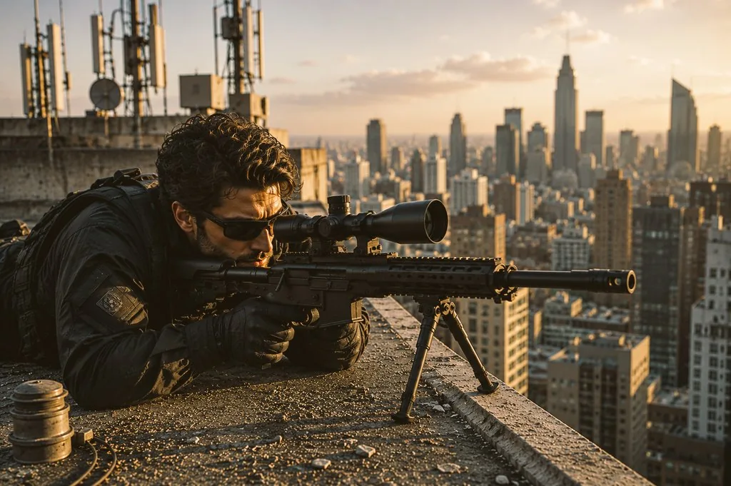 Tactical Sniper Urban Photography reference