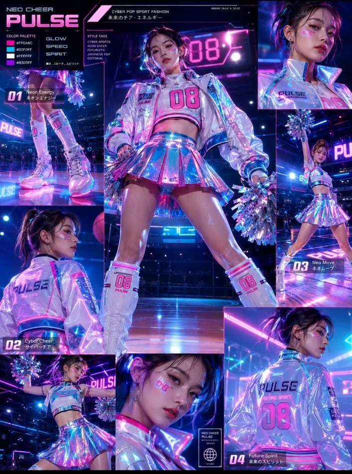 Cheerleader Fashion Catalog Board reference