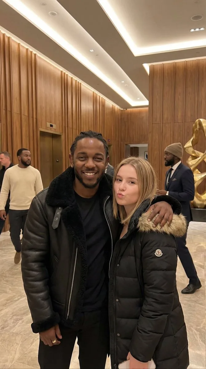 Candid Smartphone Photo of Kendrick Lamar in Hotel Lobby - Nano Banana Pro AI Prompt for Social Media Post reference