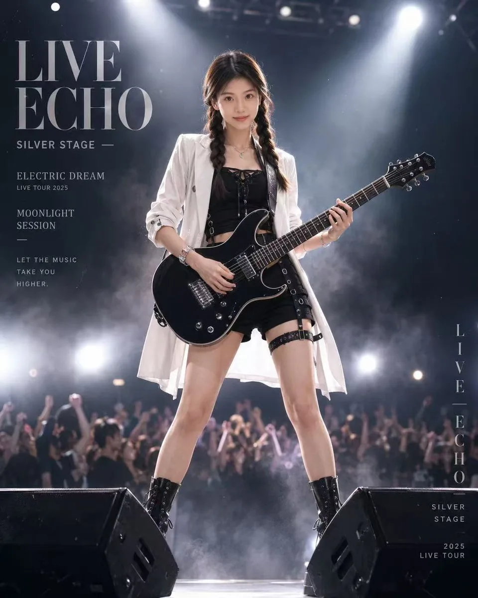 Live Rock Concert Poster reference