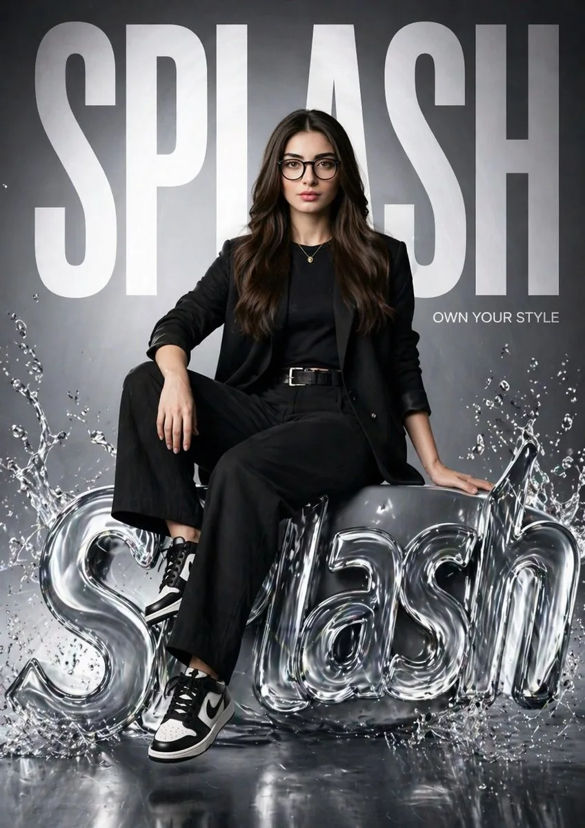Hyper-realistic Fashion Poster reference