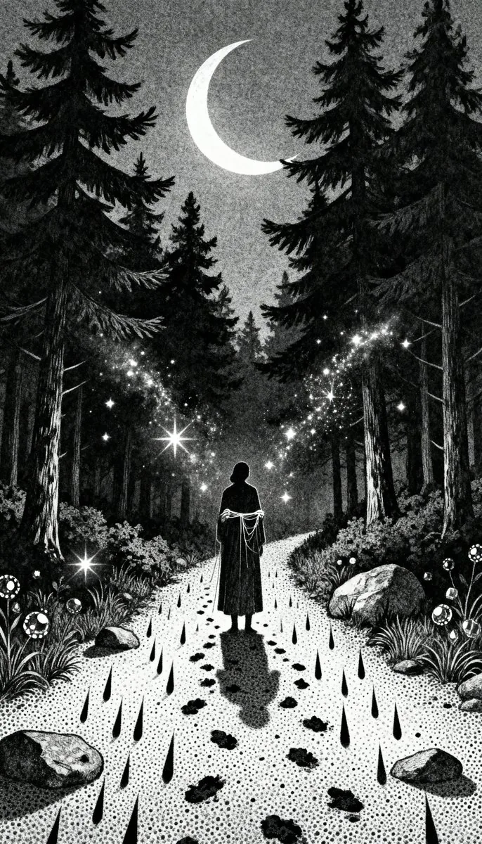 Gothic Stipple Art Poem Visualization reference
