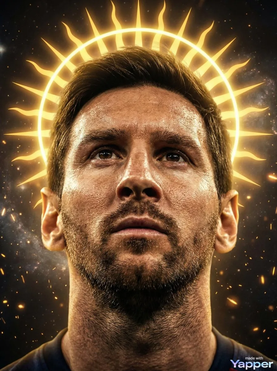 Lionel Messi Divine Portrait Prompt reference