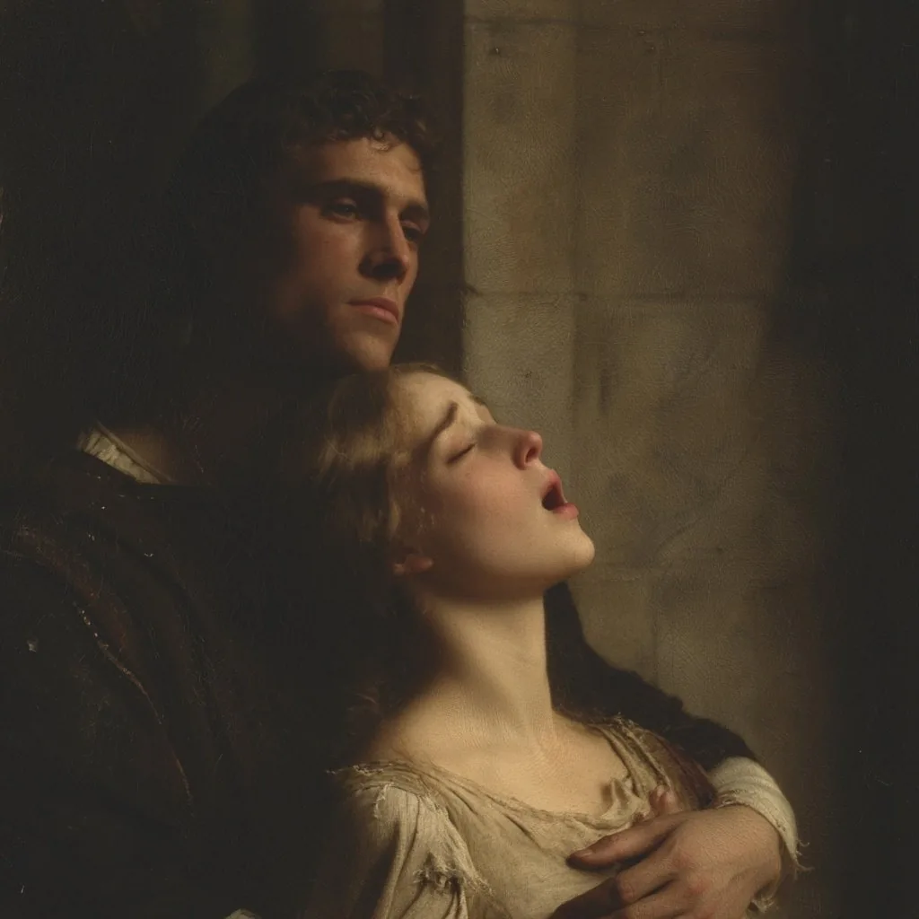 Melancholic Medieval Woman and Man reference