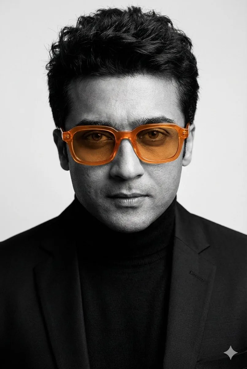 Monochrome Portrait with Selective Color Prompt - Nano Banana Pro AI Prompt for Social Media Post reference