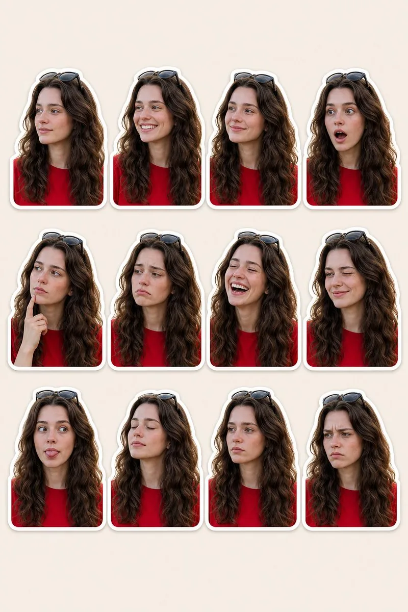 Woman Portrait Sticker Pack reference