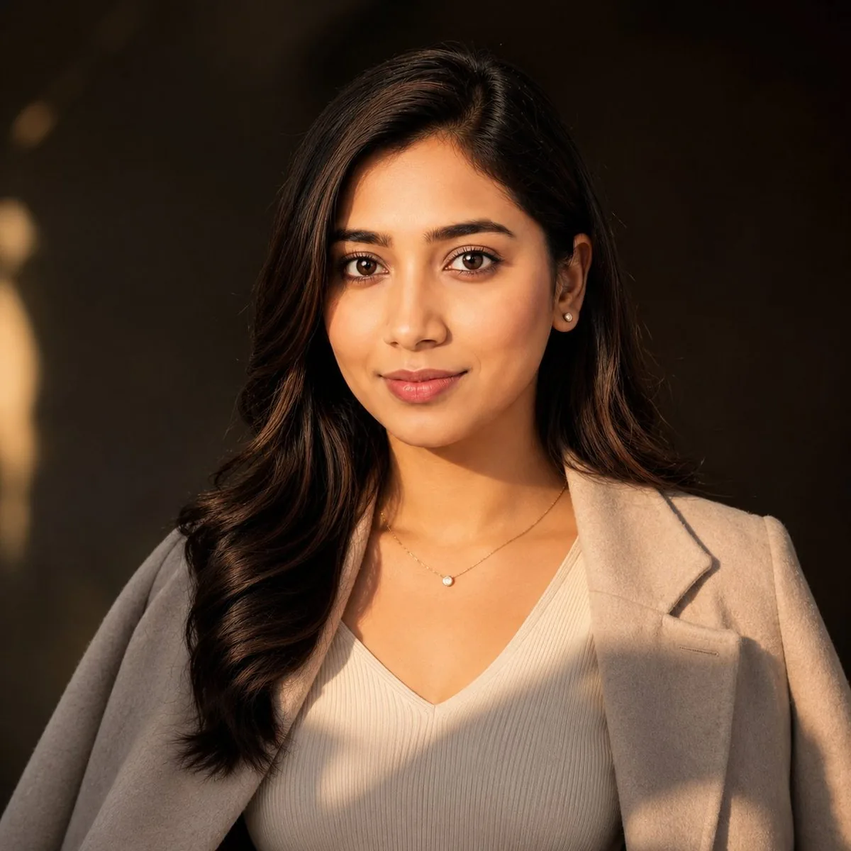 East Asian Woman Cinematic Portrait reference
