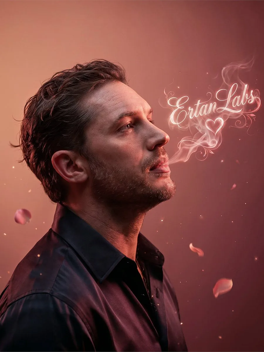 Cinematic Smoke Calligraphy Portrait - Nano Banana Pro AI Prompt for Profile / Avatar reference