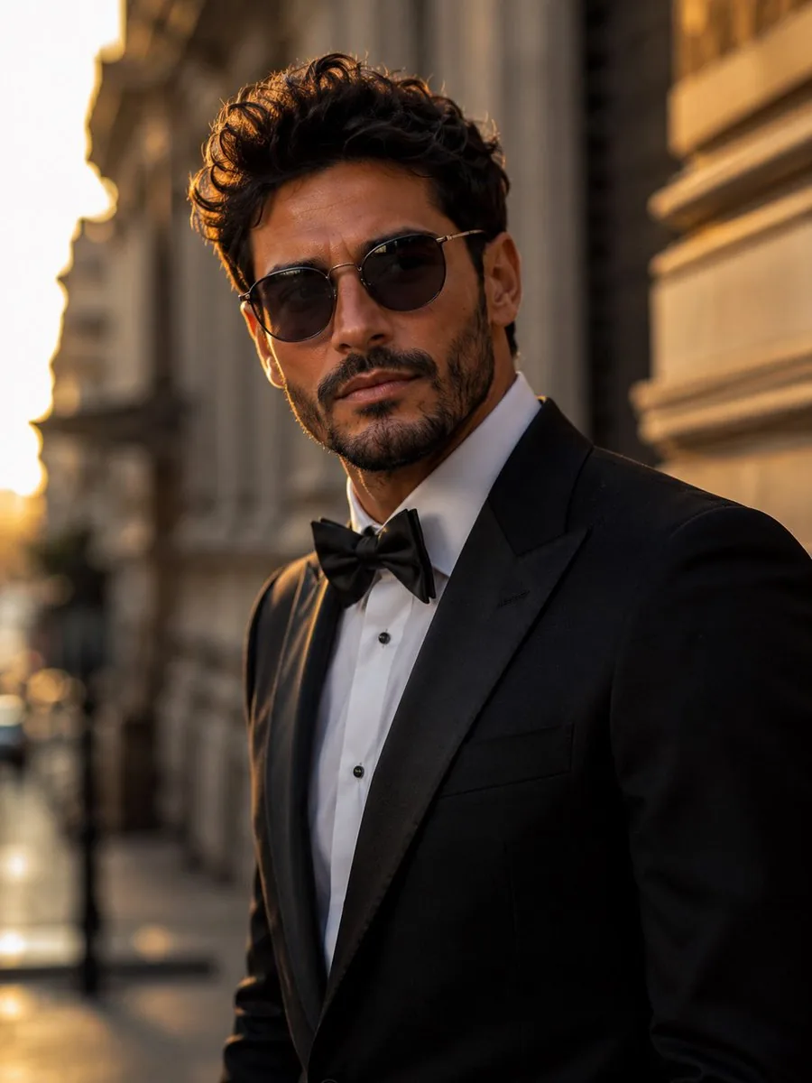 Tuxedo European Street Portrait reference