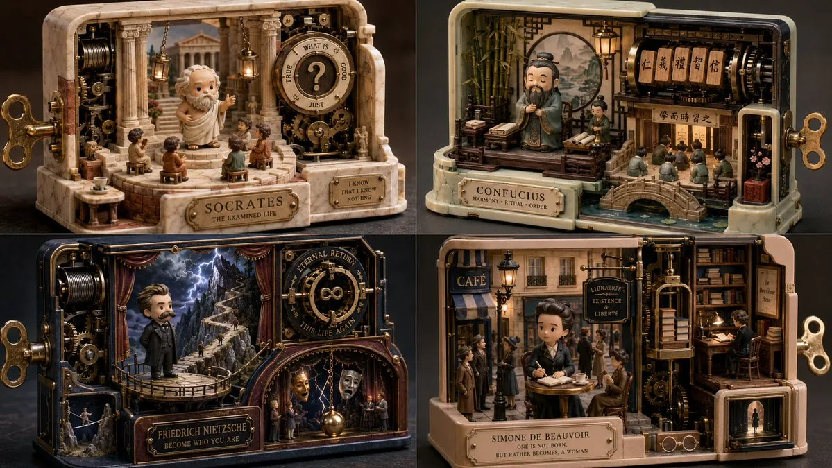 Mechanical Wind-up Miniature World reference