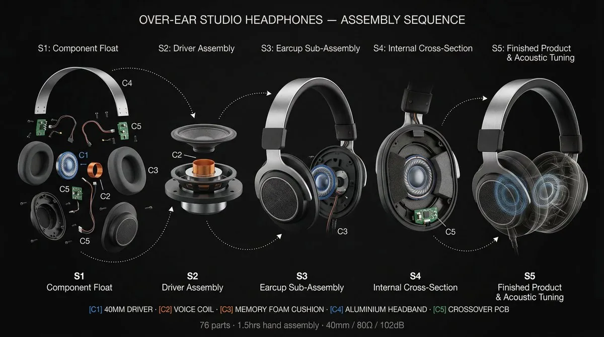 Product Assembly Sequence Timeline reference