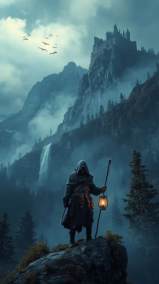 Epic Fantasy Warrior Landscape reference