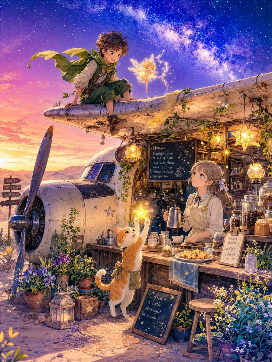 Star Cafe on a Crashed Airplane reference