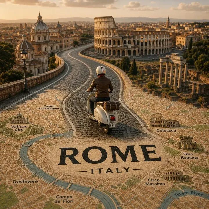 Tilt-Shift Travel Map Diorama reference