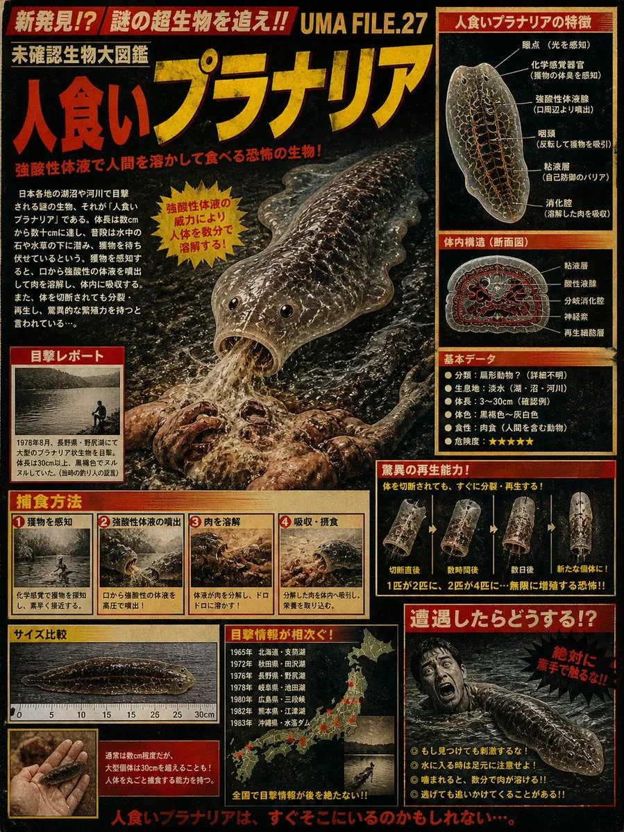 Retro Man-Eating Planaria Dossier reference