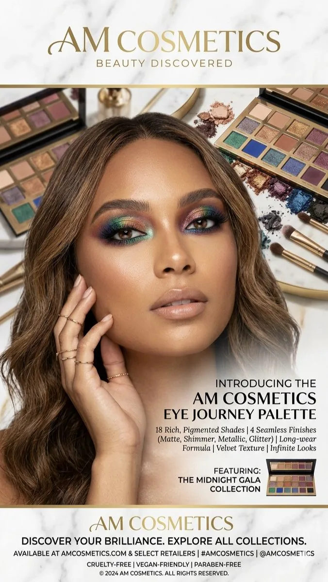 Luxury Makeup Palette Advertisement reference