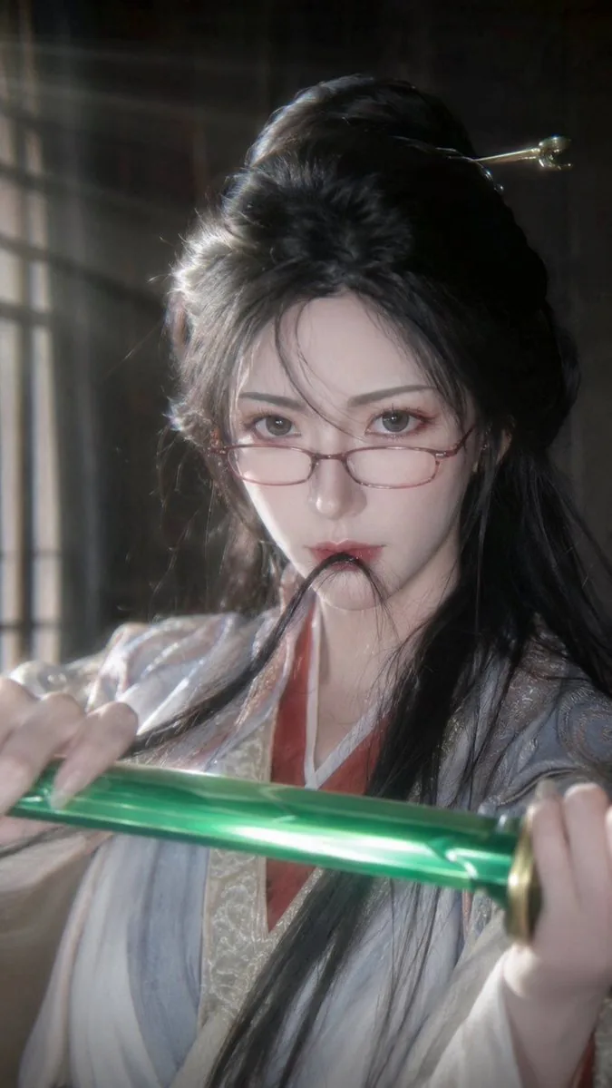 Cinematic Xianxia Swordswoman Portrait reference