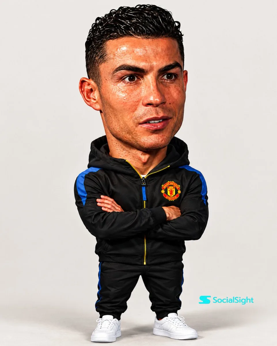 Photorealistic CGI Big Head Caricature reference