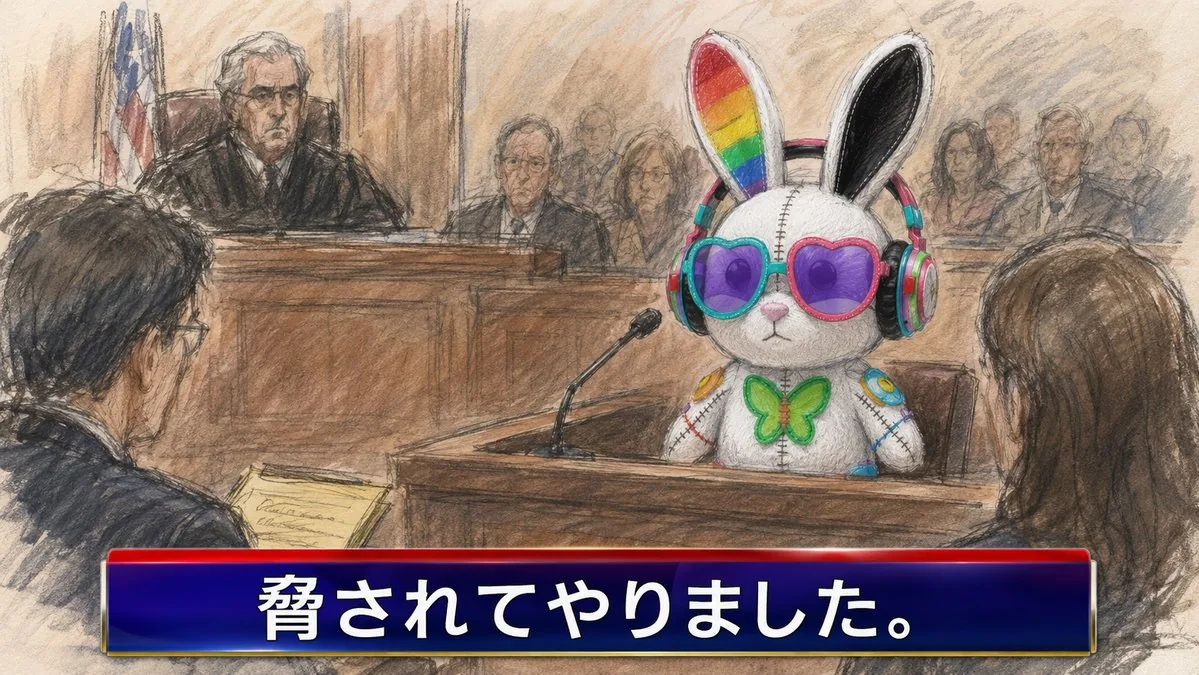 Courtroom Sketch Rabbit Witness reference