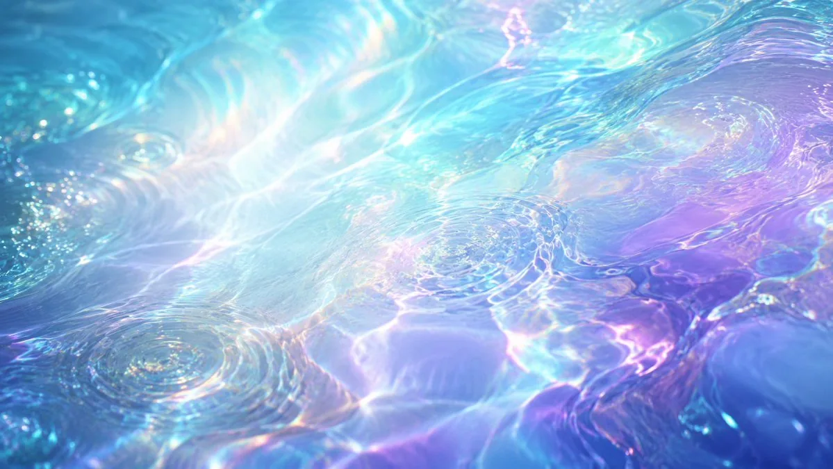 Iridescent Liquid Ripple Wallpaper reference