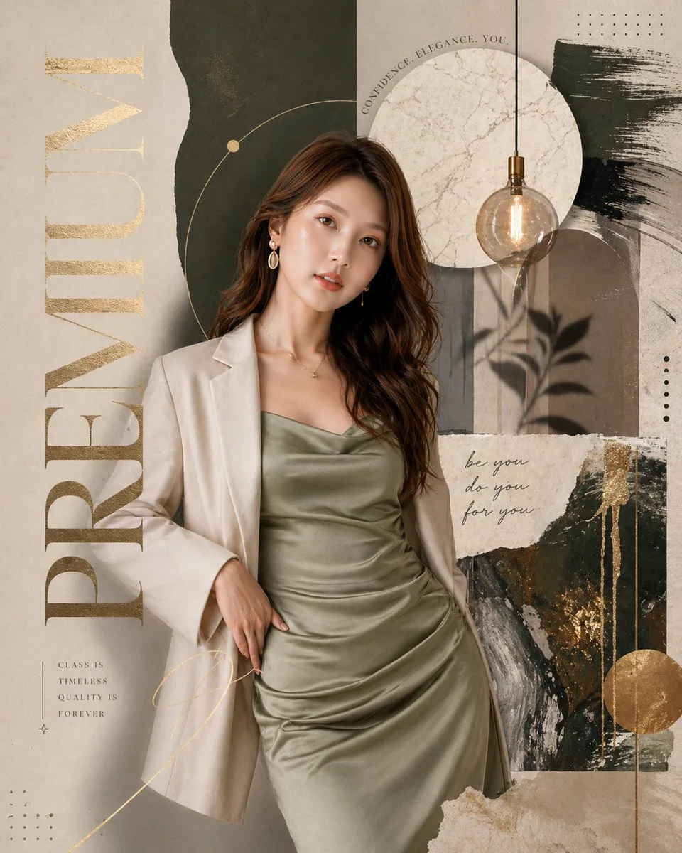 Luxury Fashion Editorial Magazine Poster reference