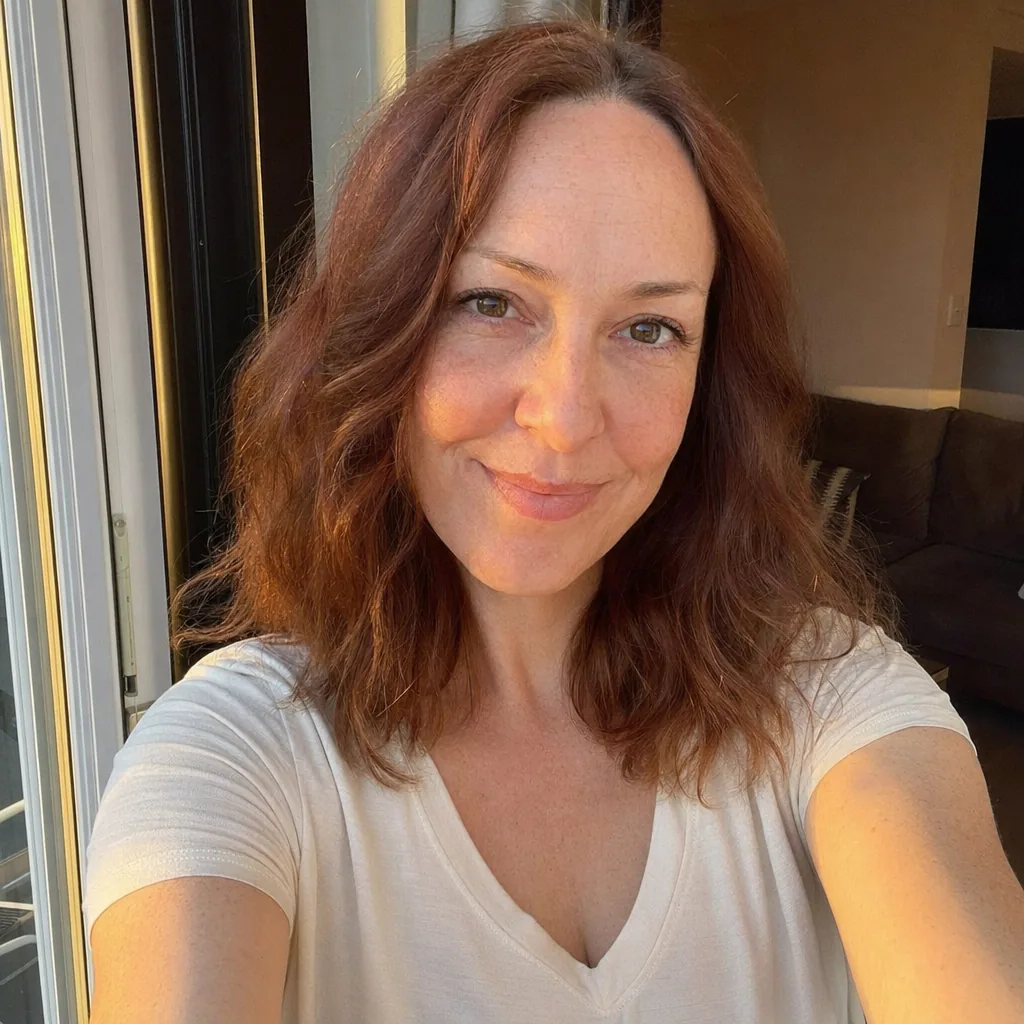 Realistic Golden-Hour Indoor Selfie reference