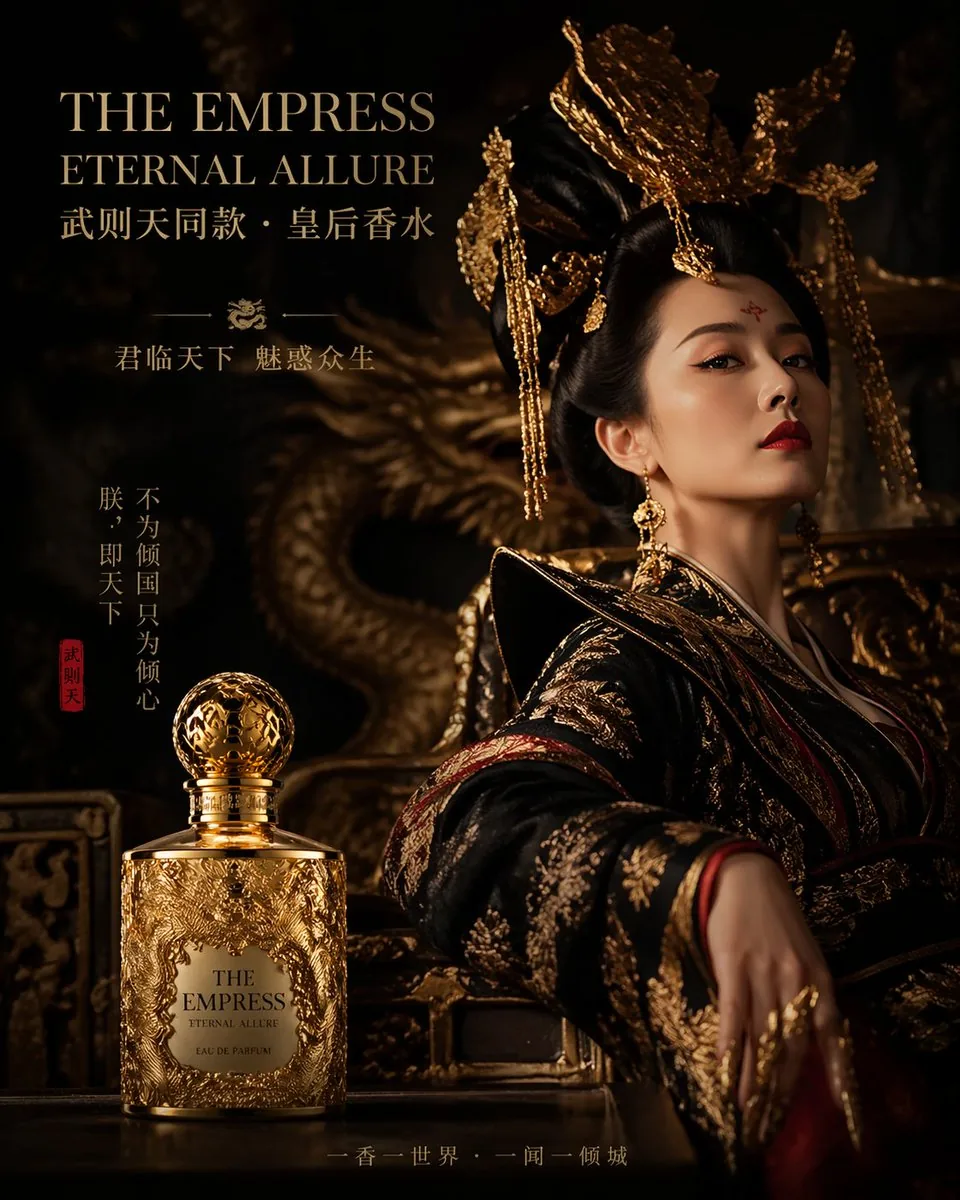 Royal Perfume Advertisement Prompt reference