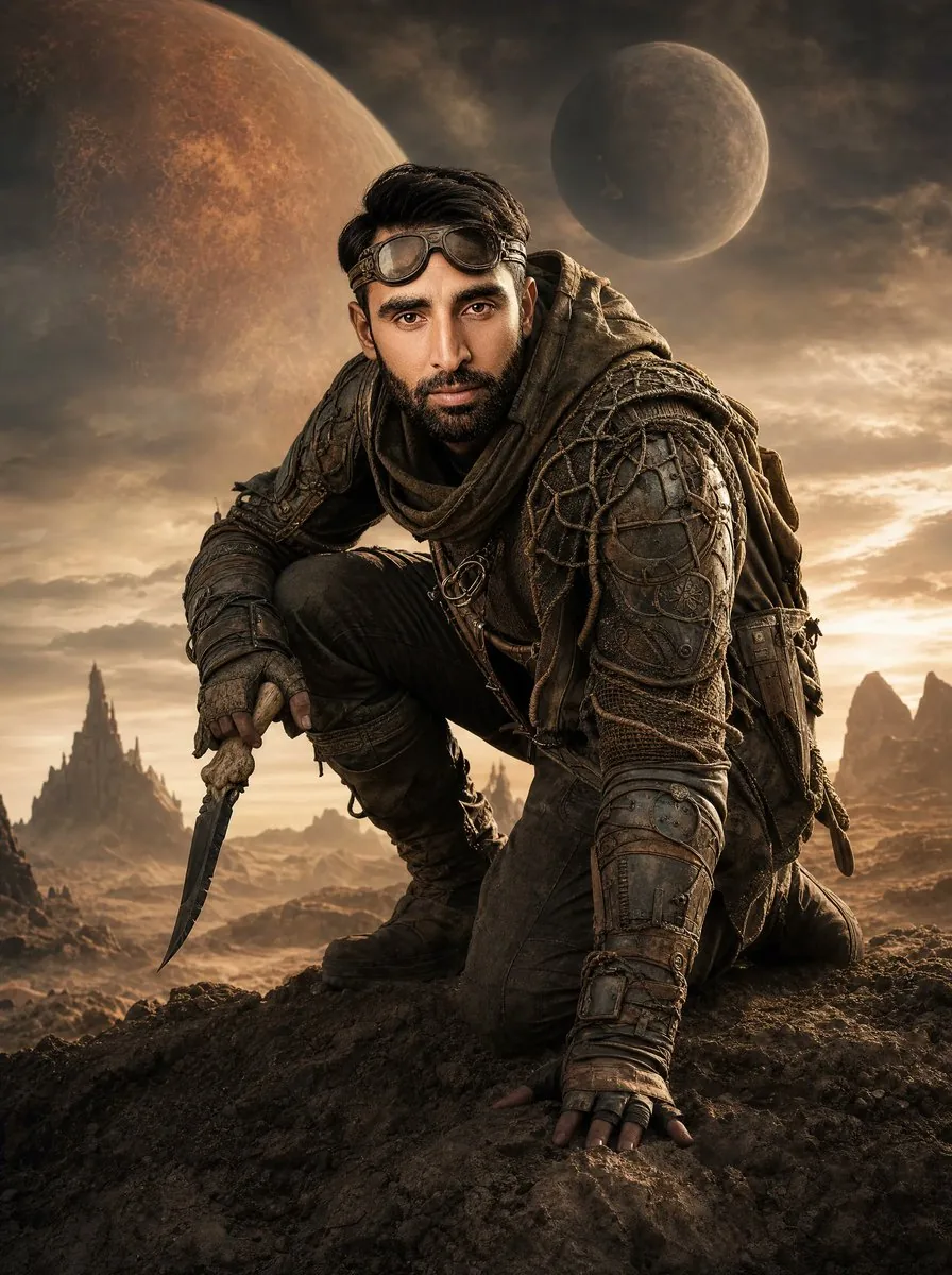 Post-Apocalyptic Alien Wasteland Warrior reference