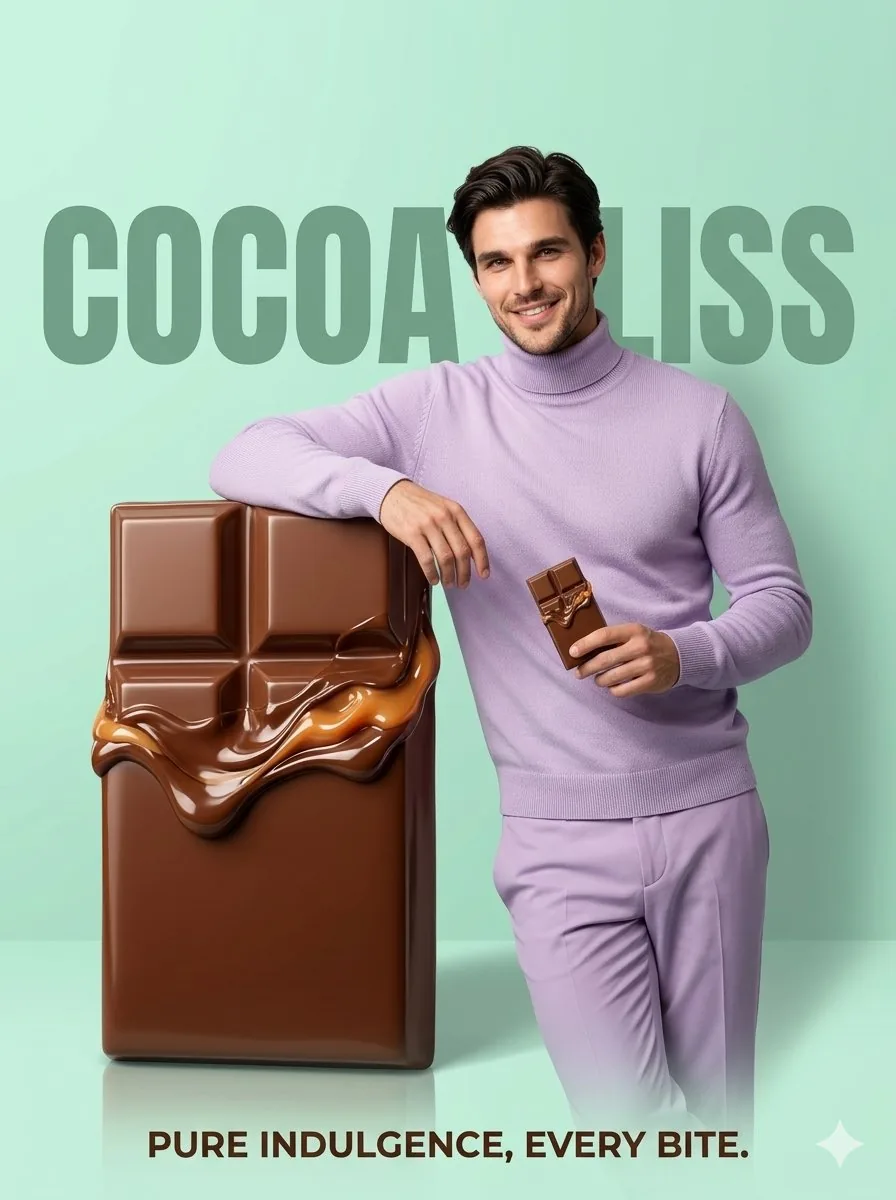 Minimalist Luxury Dessert Ad - Nano Banana Pro AI Prompt for Product Marketing reference