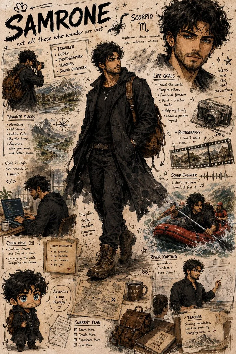 Illustrated Character Personality Board reference