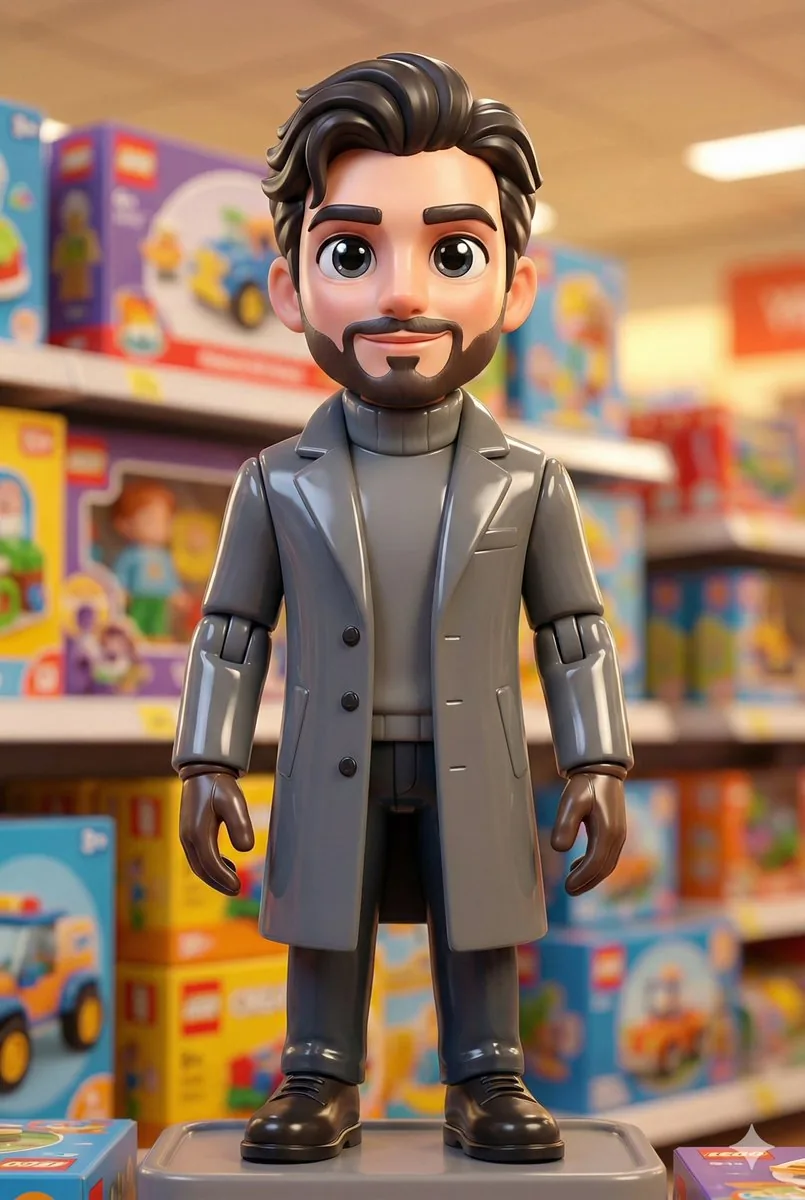 Transform Portrait into 3D Action Figure reference