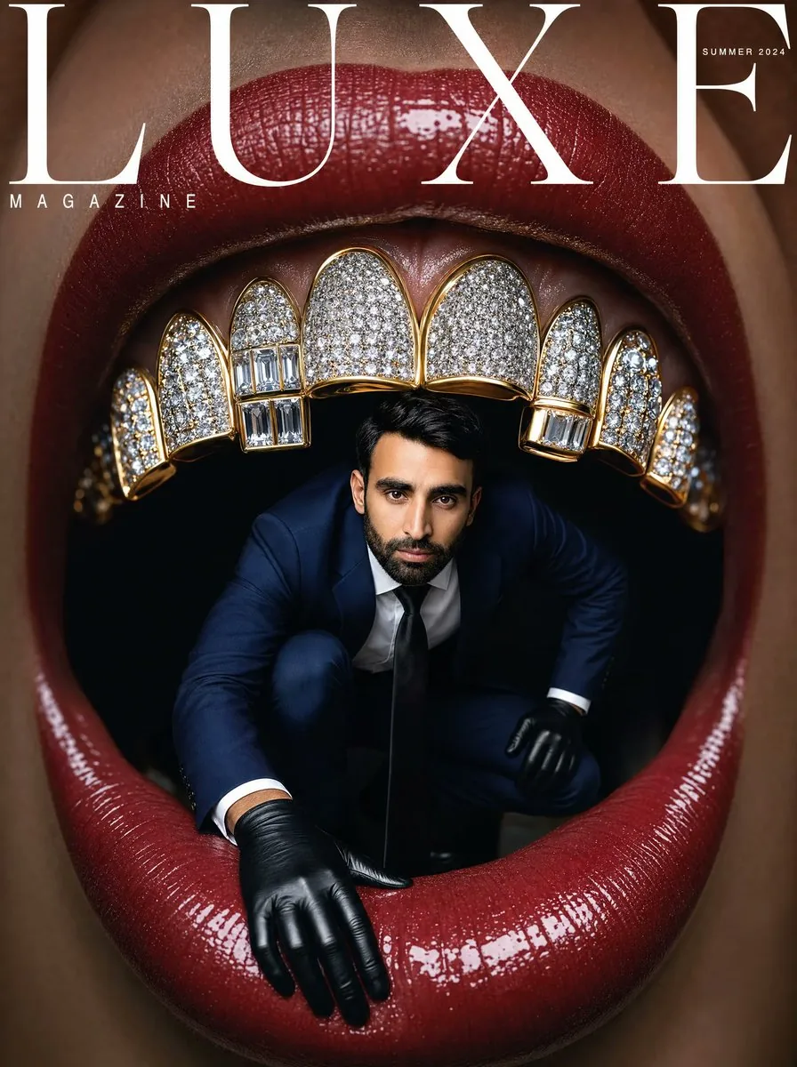 Surreal Luxe Mouth Magazine Cover reference