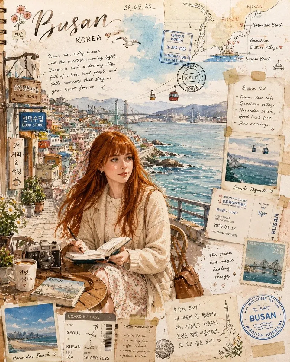 Watercolor Travel Journal Illustration reference