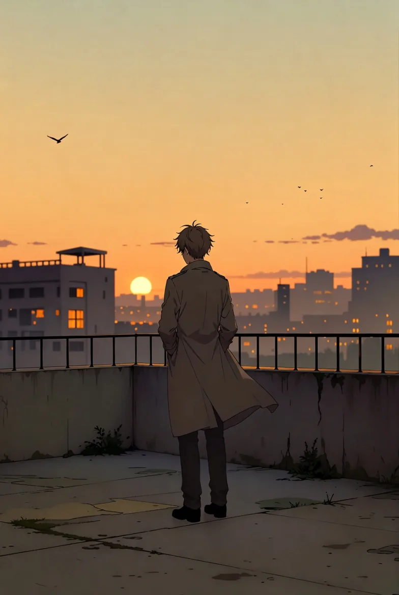 Golden Week Ending Rooftop Sunset reference