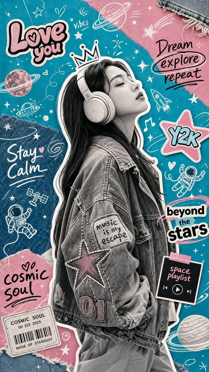 Y2K Scrapbook Collage Poster reference