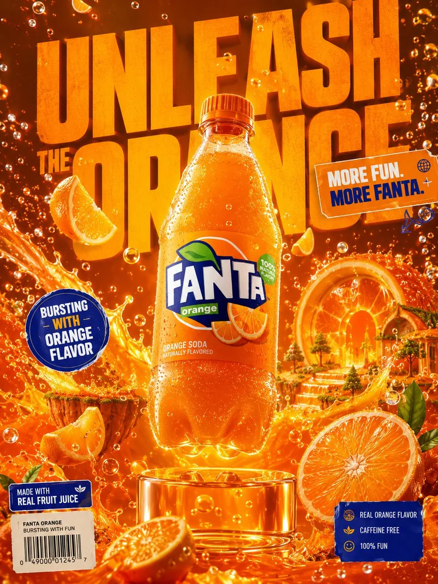 Premium Beverage Advertising Poster reference