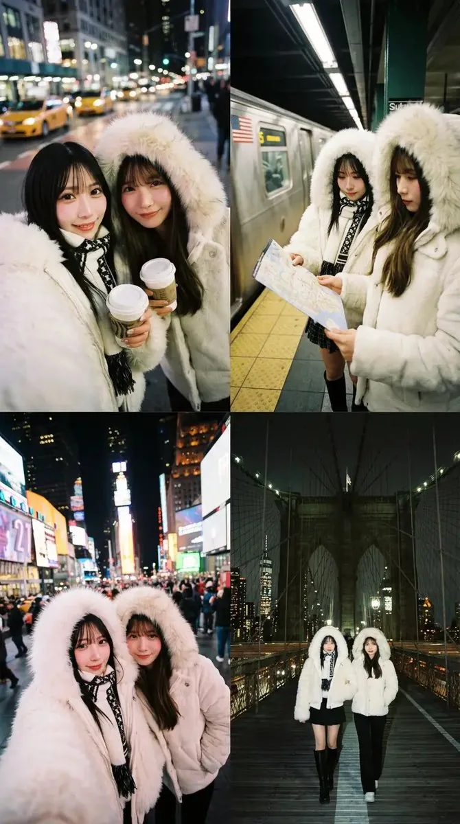 Dual Portrait Arrangement with Location Context reference