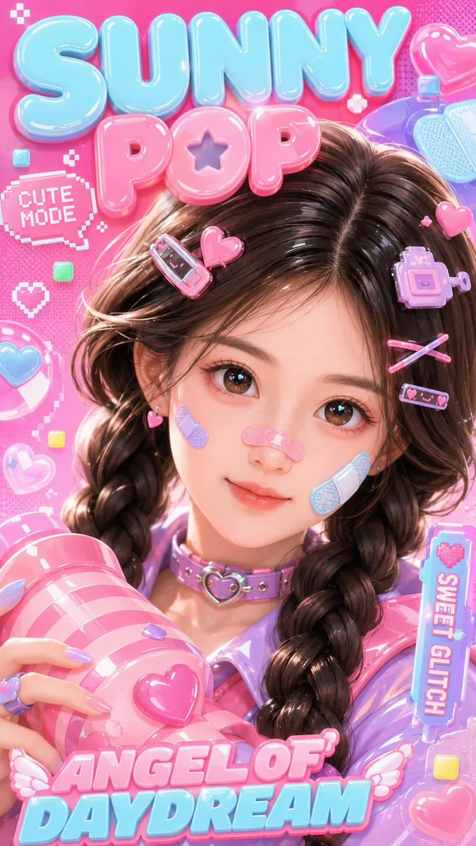 3D Kawaii Y2K Portrait Conversion reference