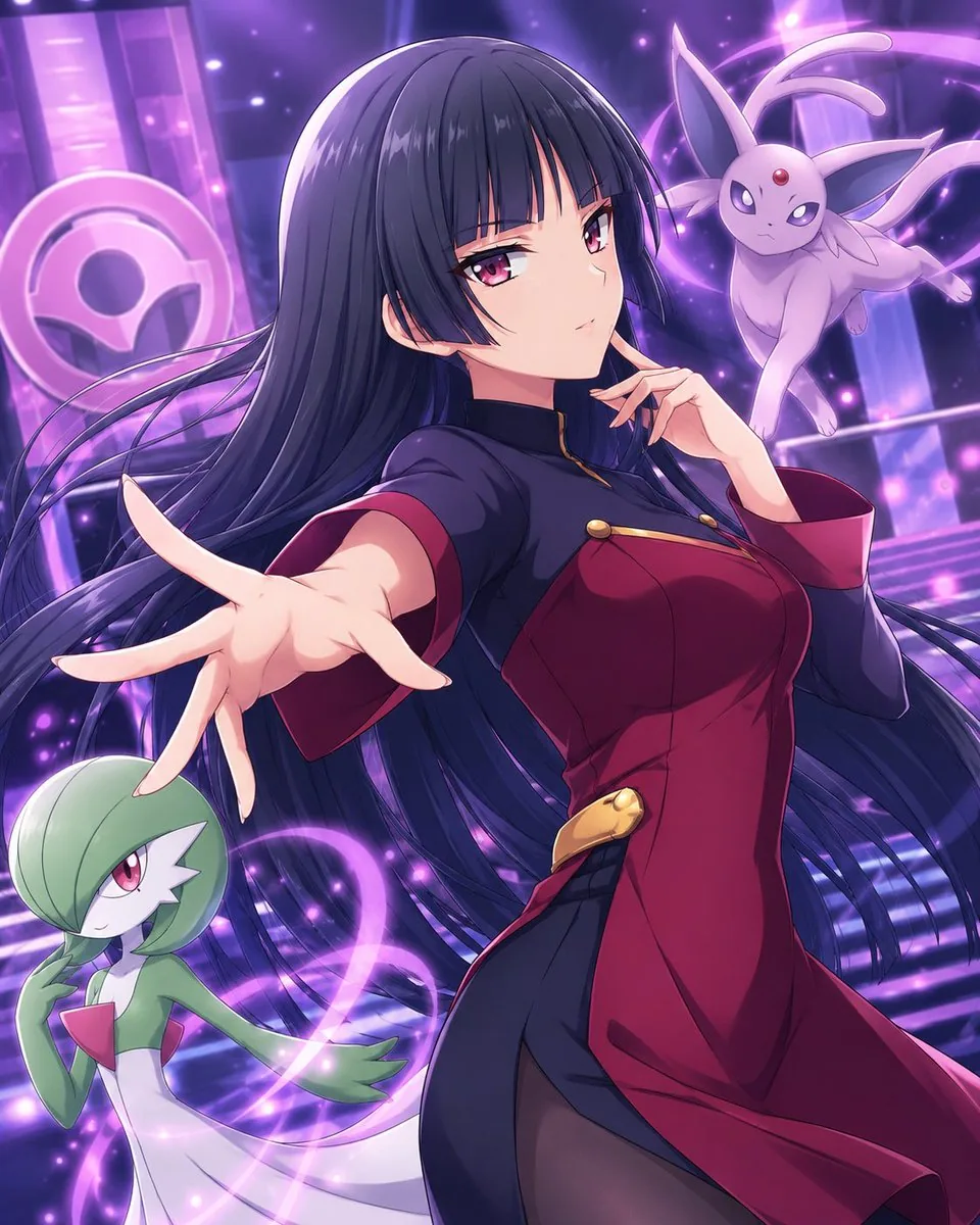 Psychic Trainer Anime Battle Art reference