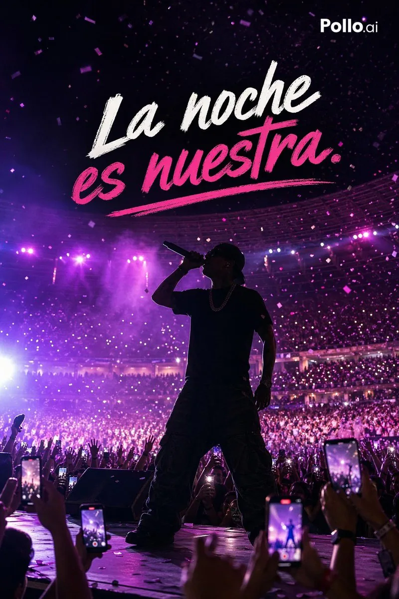 Neon Arena Concert Ad Poster reference