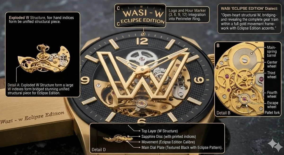 Macro Photograph of Luxury Watch - Nano Banana Pro AI Prompt for Product Marketing reference