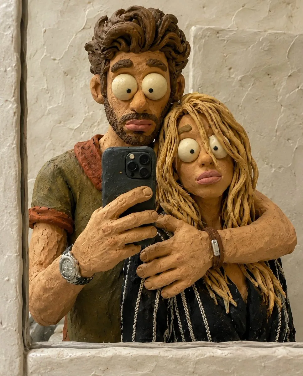 Chaotic Claymation Photo Transformation reference
