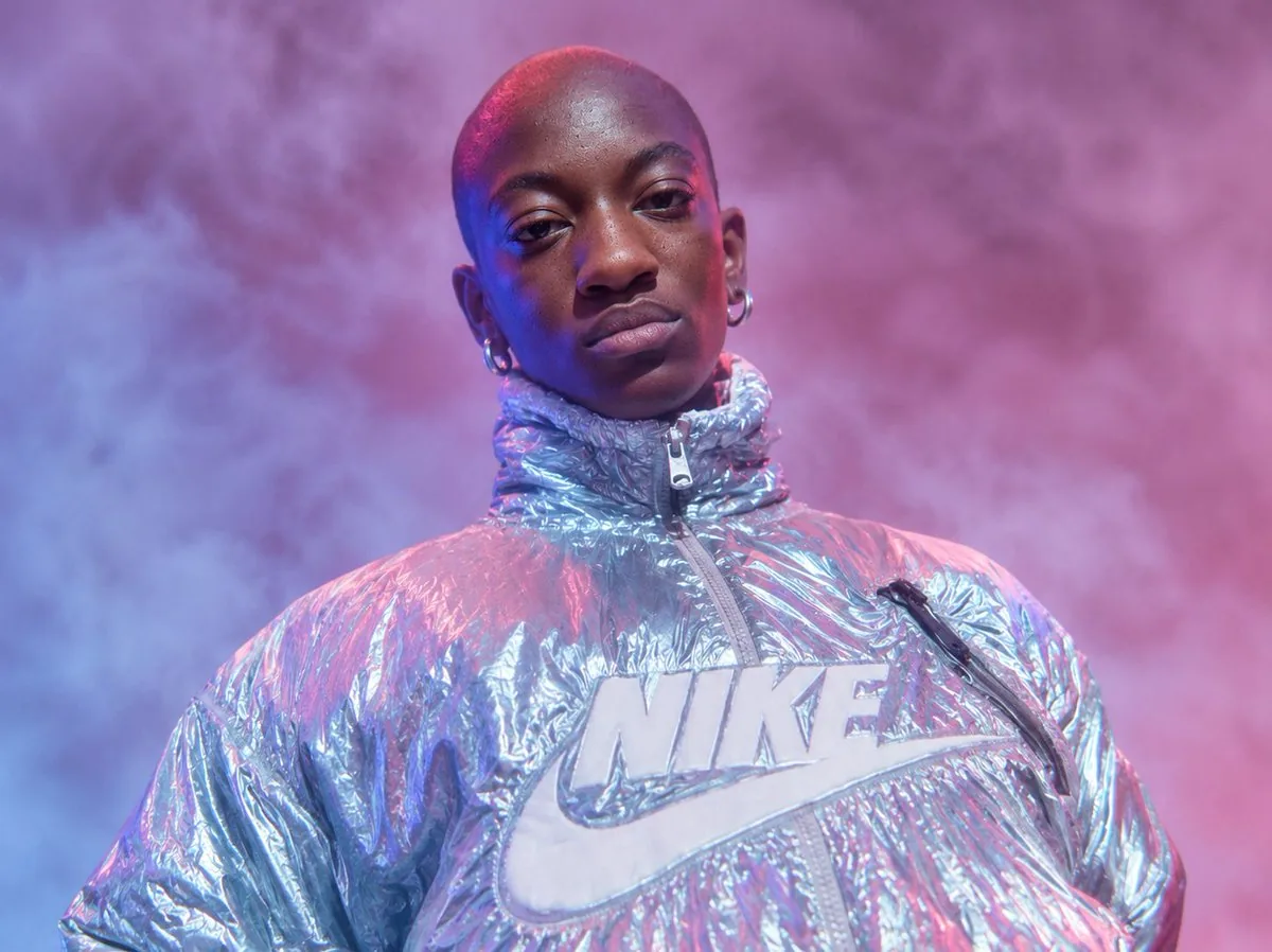 Neon Holographic Streetwear Portrait reference