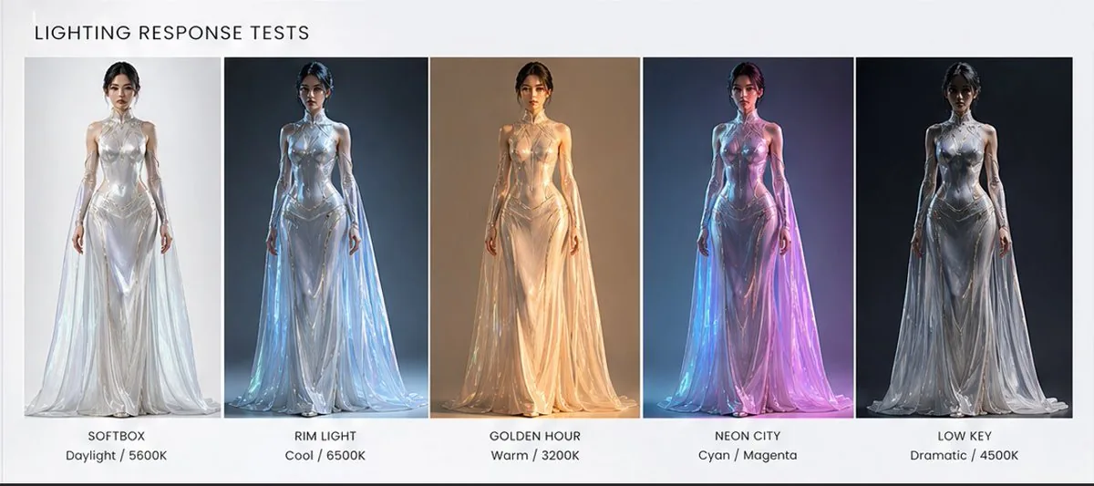Fashion Lighting Response Test Sheet reference