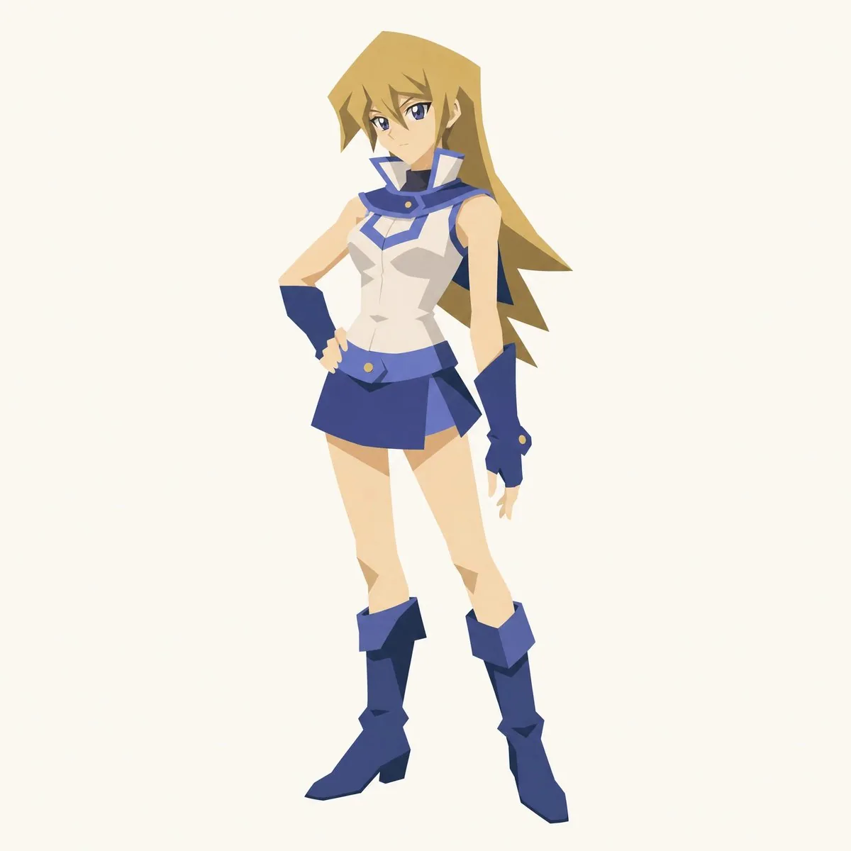 Cut-out Style Character Illustration reference