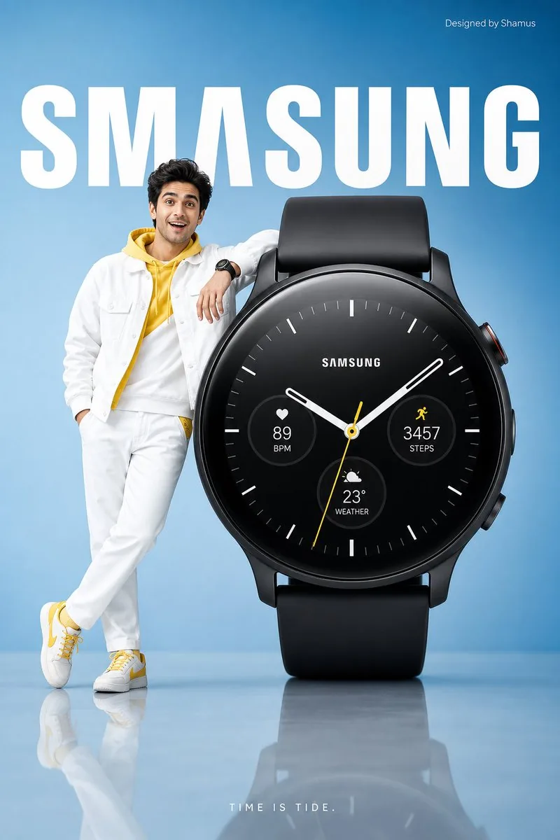 Minimalist Smartwatch Commercial Ad reference