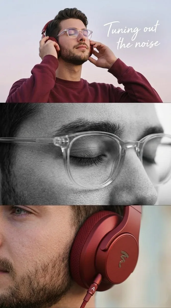 Minimalist Headphone Lifestyle Ad reference