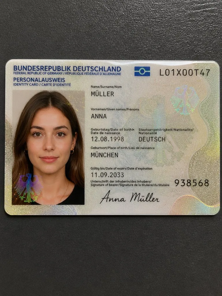 Detailed Identity Card Photography reference